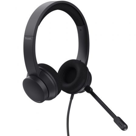 AURICULAR AYDA USB-ENC NEGRO TRUST
